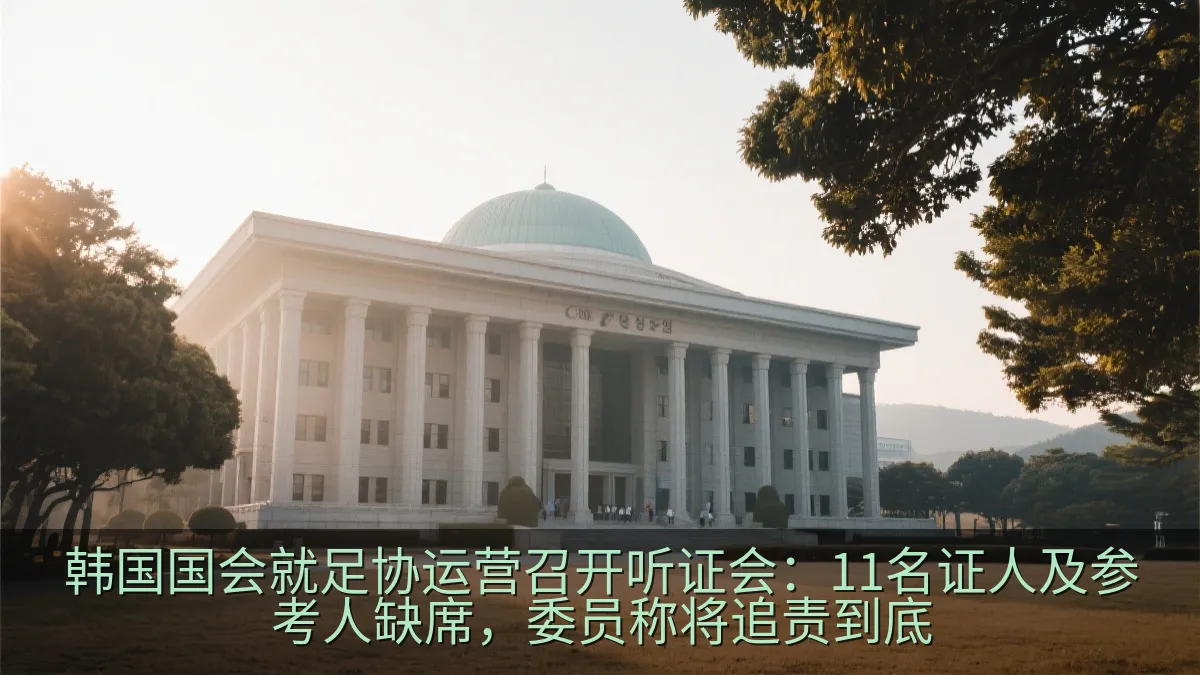 韩国国会就足协运营召开听证会：11名证人及参考人缺席，委员称将追责到底